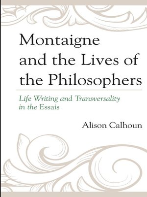 cover image of Montaigne and the Lives of the Philosophers